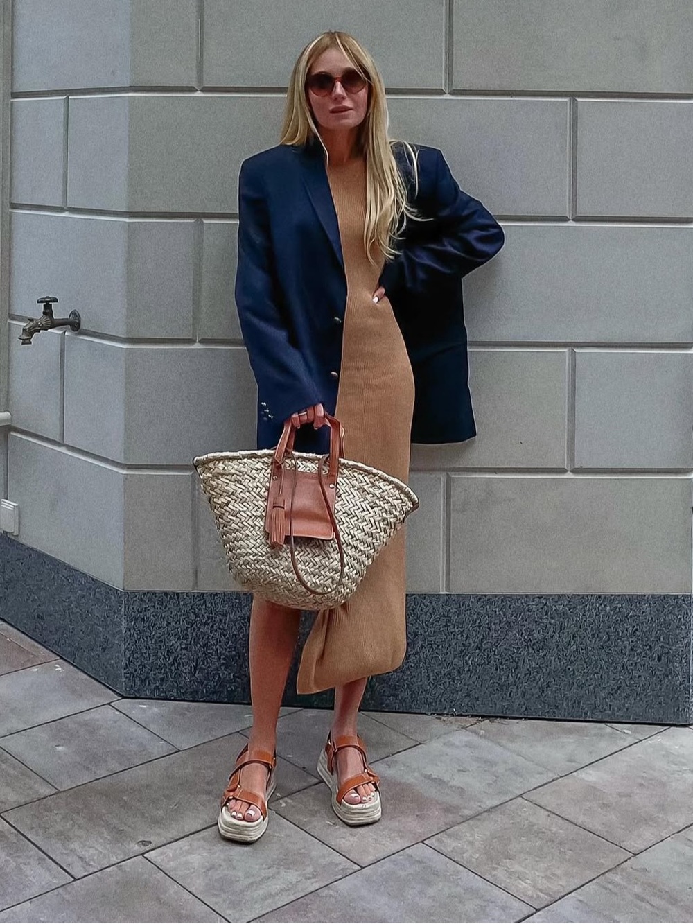 H&M Oversized Linen-blend Blazer